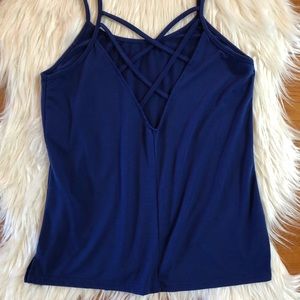 Crisscrossed Back Tank Top
